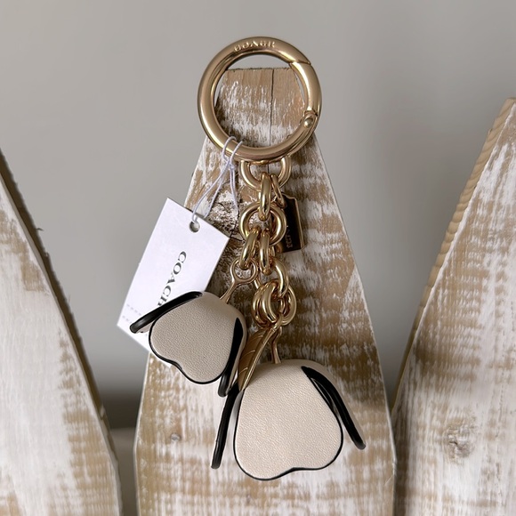 Coach Tea Rose Bag Purse Charm New NWT - Picture 4 of 6